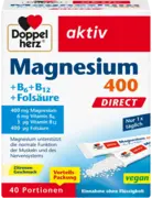 DOPPELHERZ Magnesium+B Vitamine DIRECT Pellets