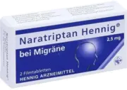 NARATRIPTAN Hennig bei Migräne 2,5 mg Filmtabl.