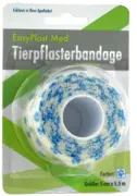 UM TIERPFLASTERBANDAGE 5 cmx5,5 m weiß m.Pfö