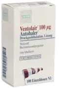 VENTOLAIR 100 mcg 100 Hub Autoh.Dosieraerosol