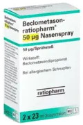 BECLOMETASON-ratiopharm 50 æg Nasenspray 2x200