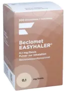 BECLOMET Easyhaler 0,1 mg/Dosis 200 ED Starterkit