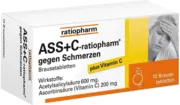 ASS + C-ratiopharm gegen Schmerzen Brausetabletten
