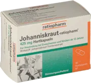 JOHANNISKRAUT-RATIOPHARM 425 mg Hartkaps.