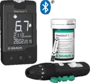 OMNITEST 5 Blutzucker Messgerät Set mmol/l schw